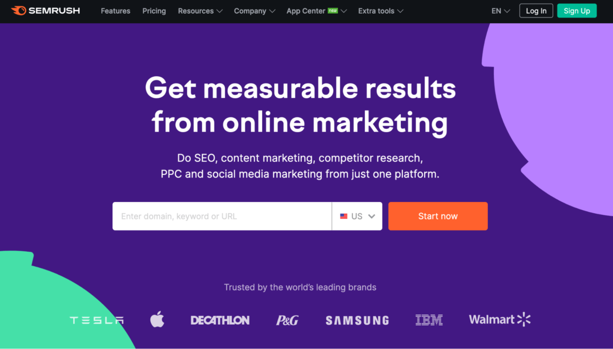 SemRush tool