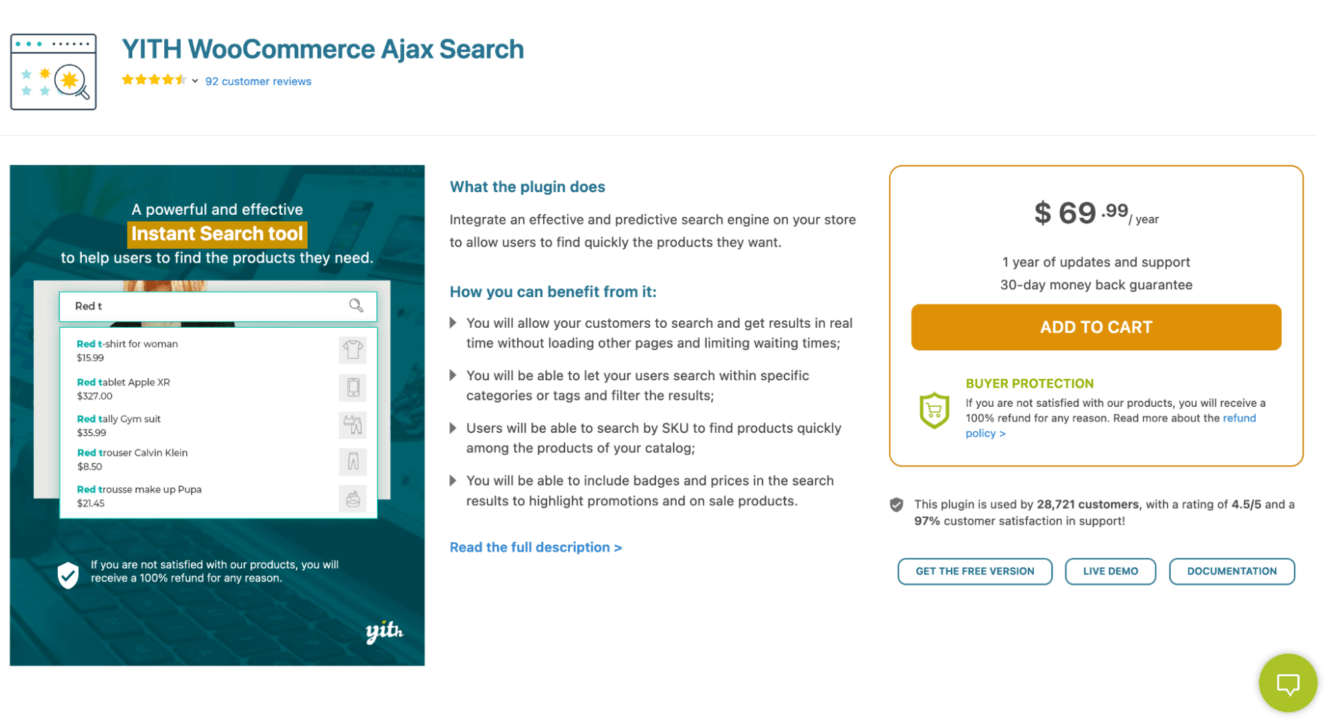 YITH WooCommerce Ajax Search