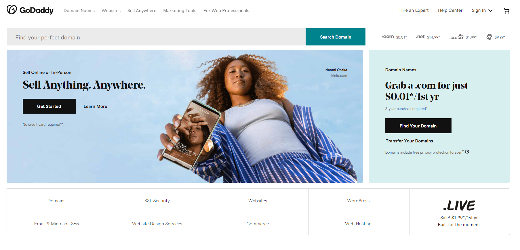 Free website builder - sell online, make my own website