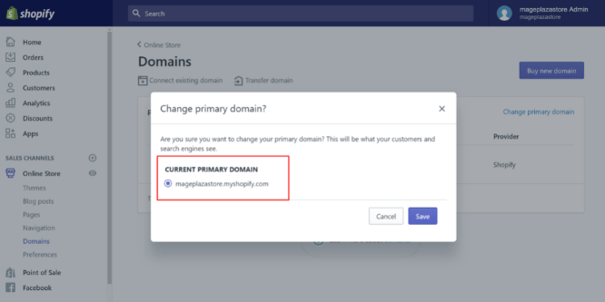 choosing primary domain name
