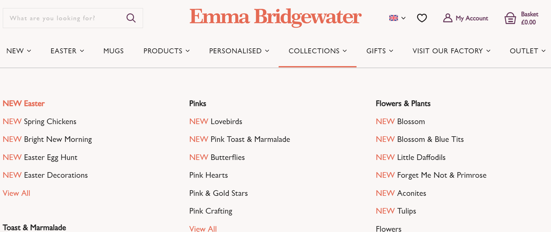 navigation on ecommerce stores