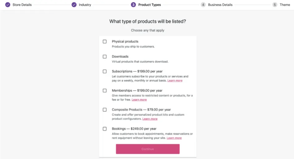 listing products on Woocommerce