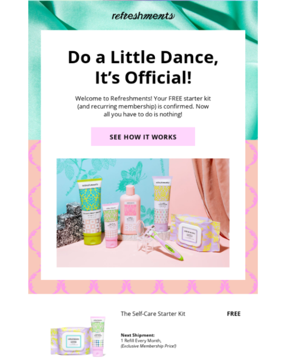 email example from Ipsy injects personality into the text