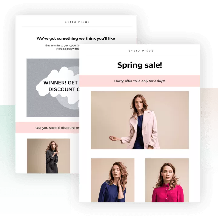 Examples of emails with brand names