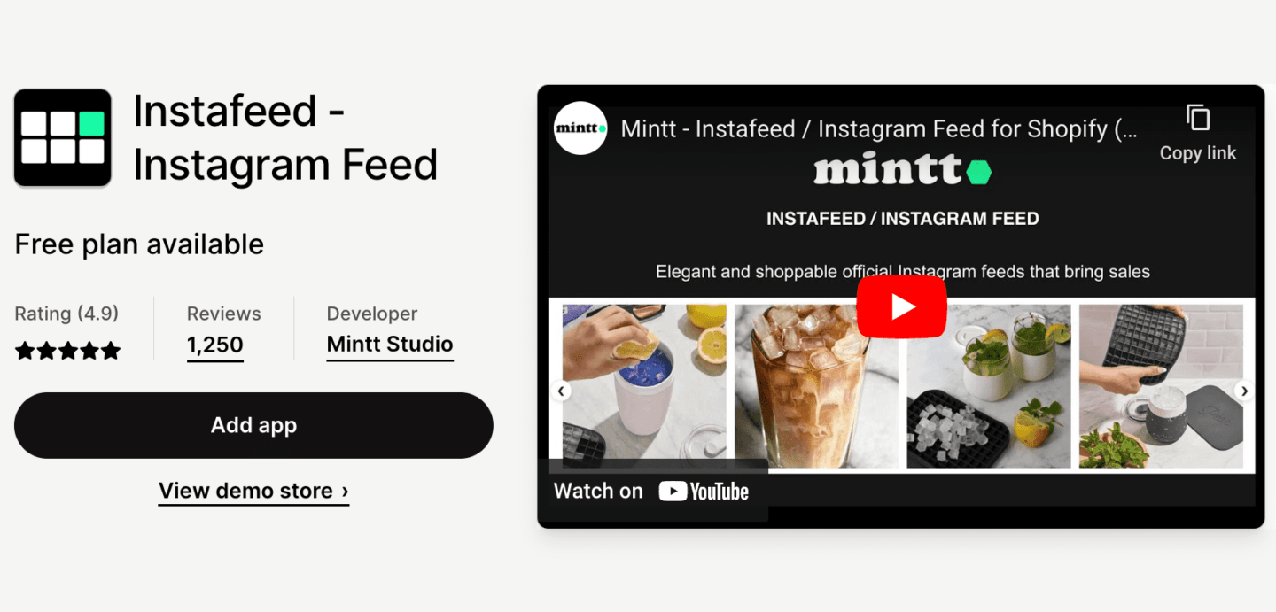 Instafeed Shopify app