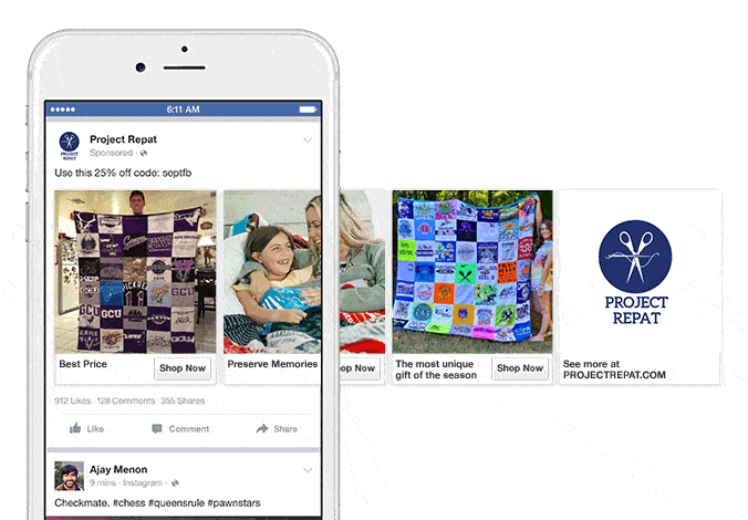 facebook carousel