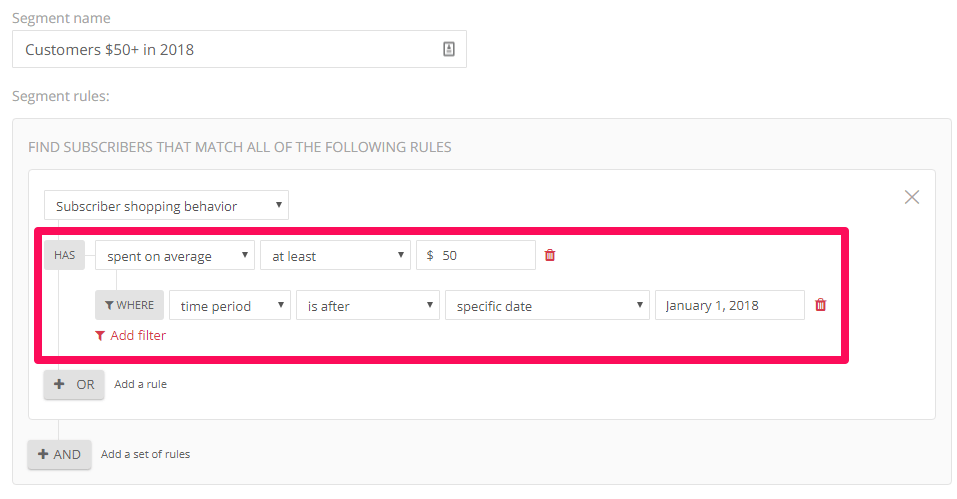 list segmentation for woocommerce follow up emails