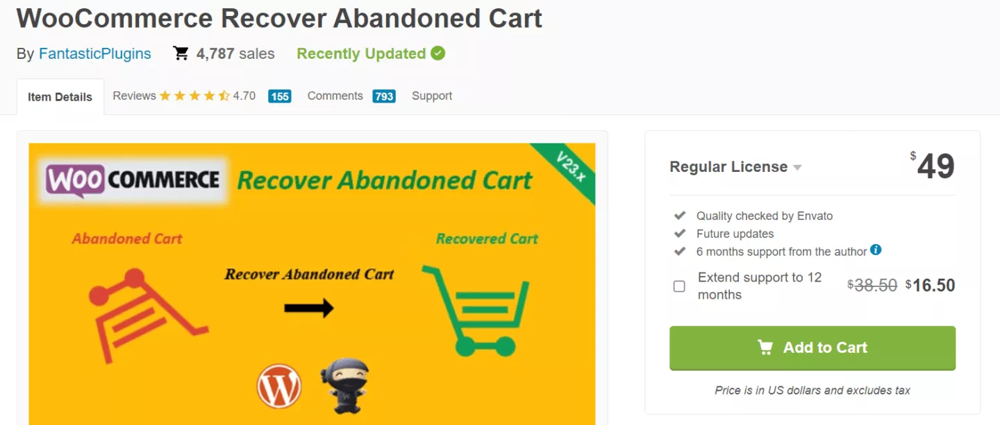 woocommerce recover abandoned cart for email follow ups
