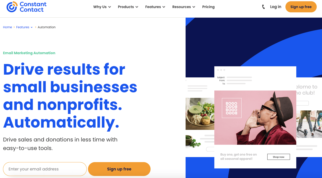 email automation tool constant contact
