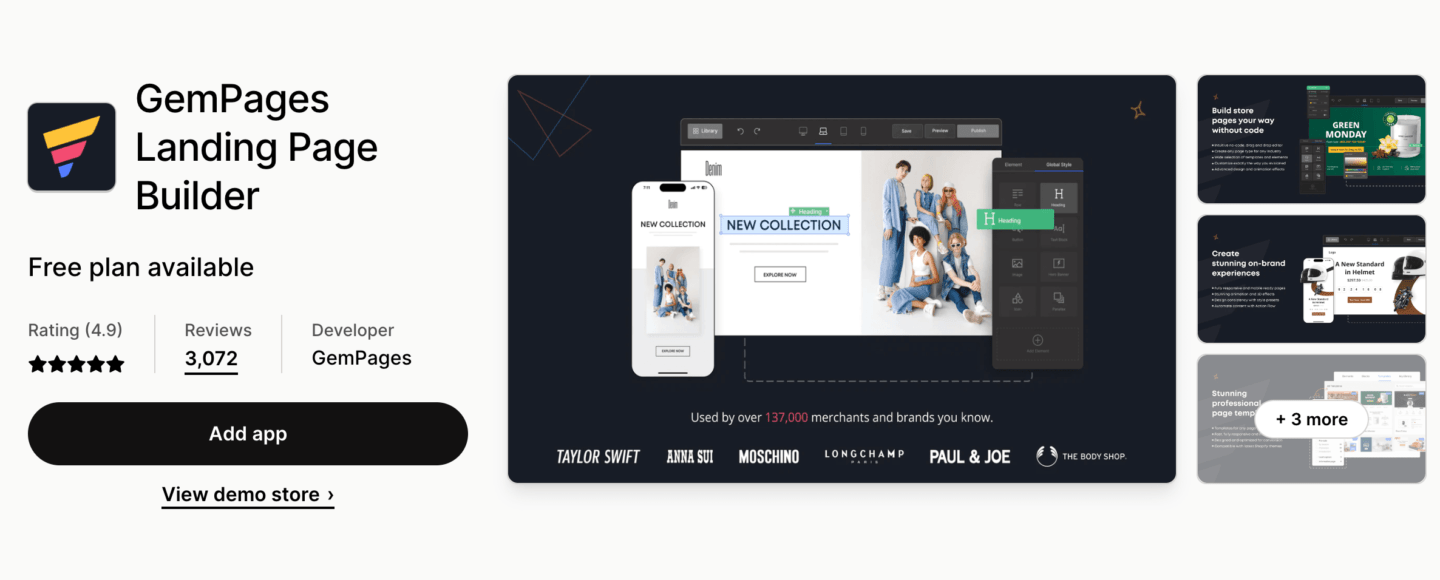 Gempages landing page builder