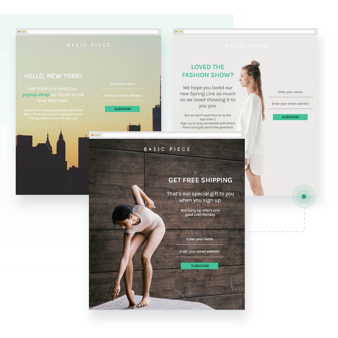 Omnisend landing pages