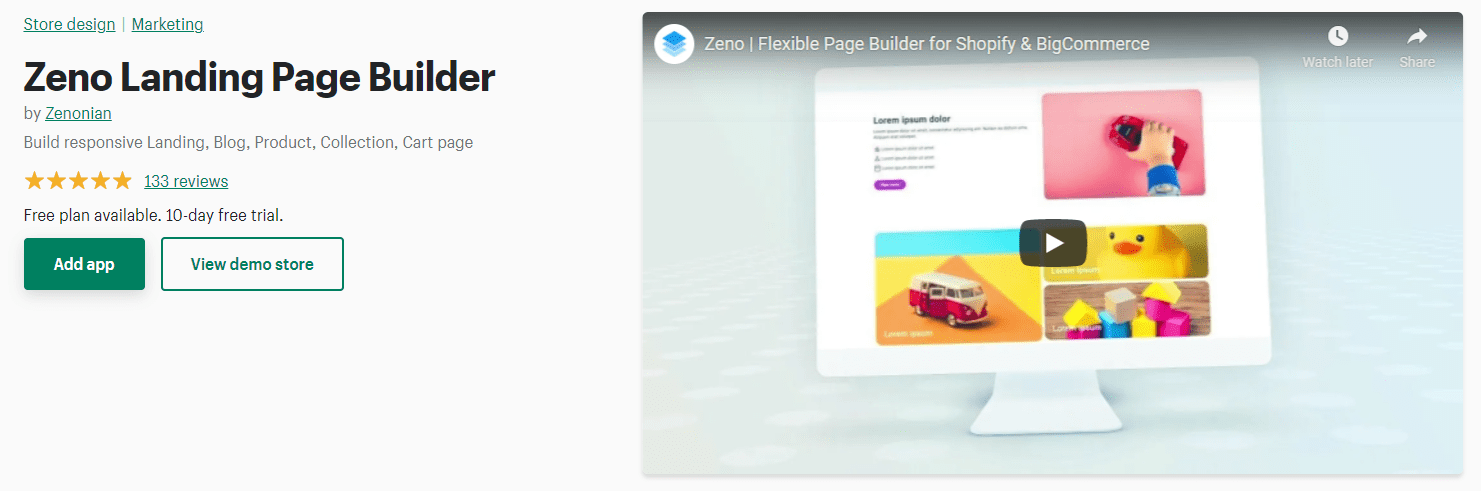Zeno Landing Page Builder