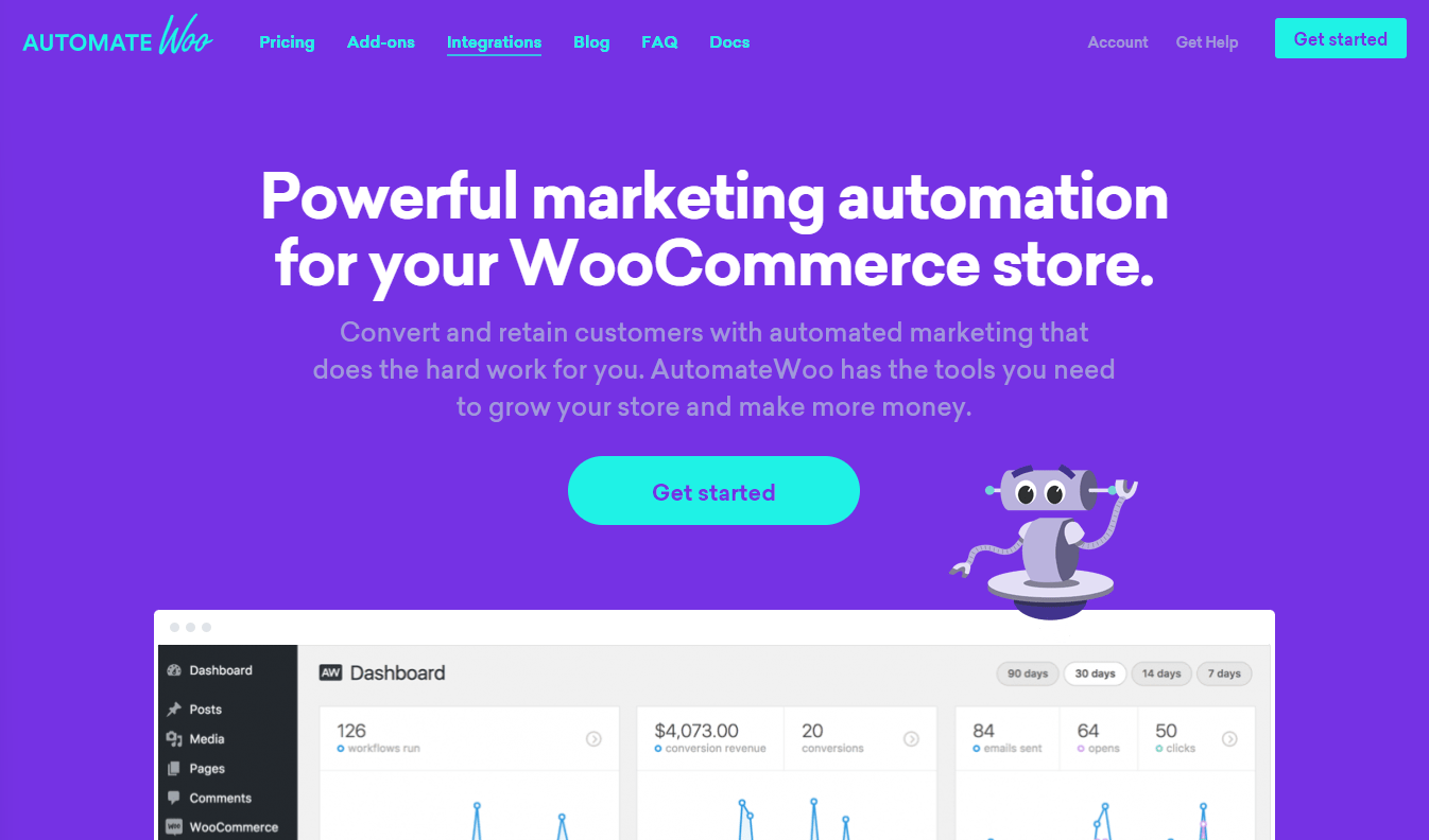 Plug-in de automação de marketing AutomateWOO