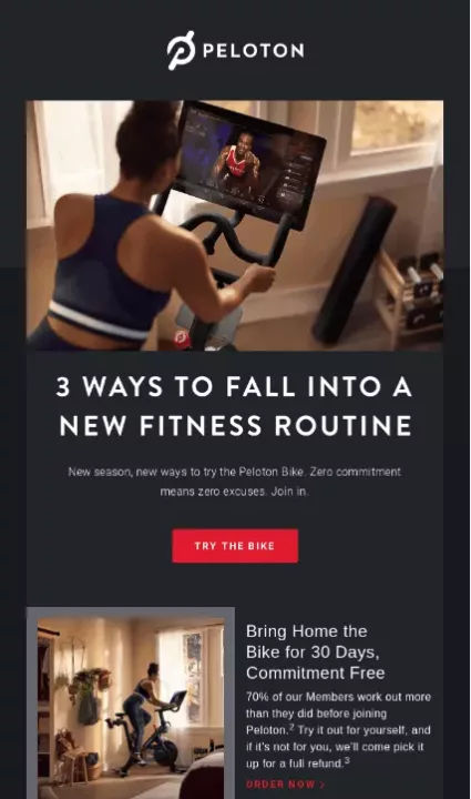 3 ways to fall into fitness routine email