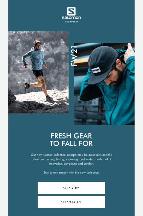 fresh gear to fall for email