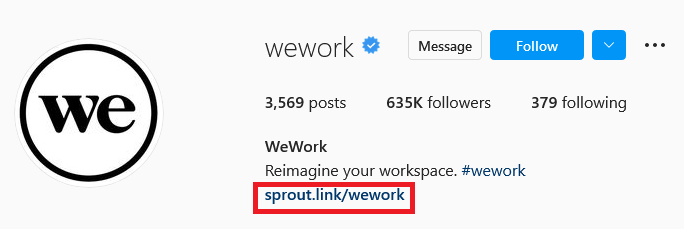 sproutlink usage to send customer to different web pages from your instagram account