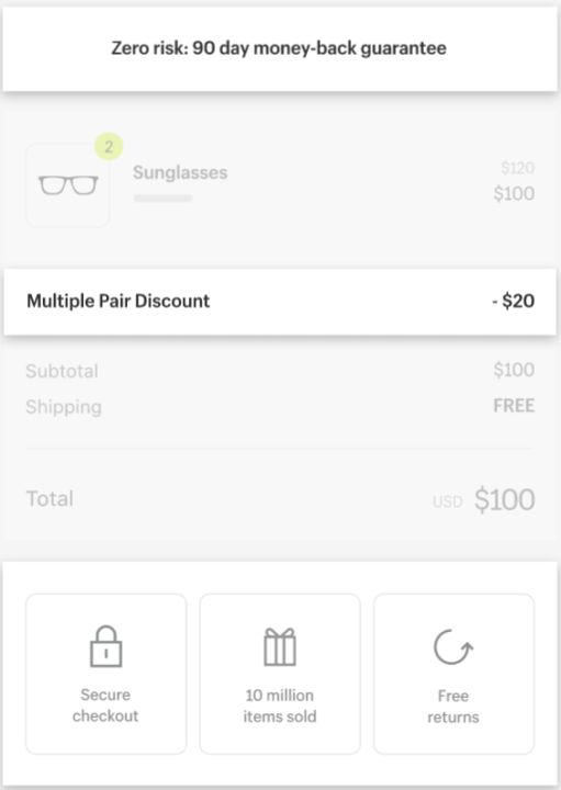 example of the multiple pair discount