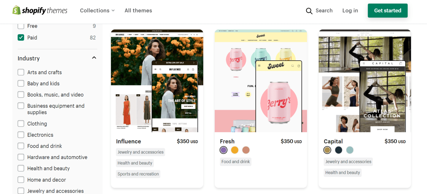 Shopify themes