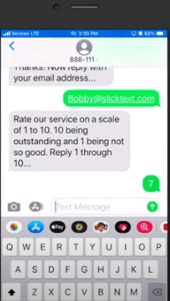 short code sms with text to vote message
