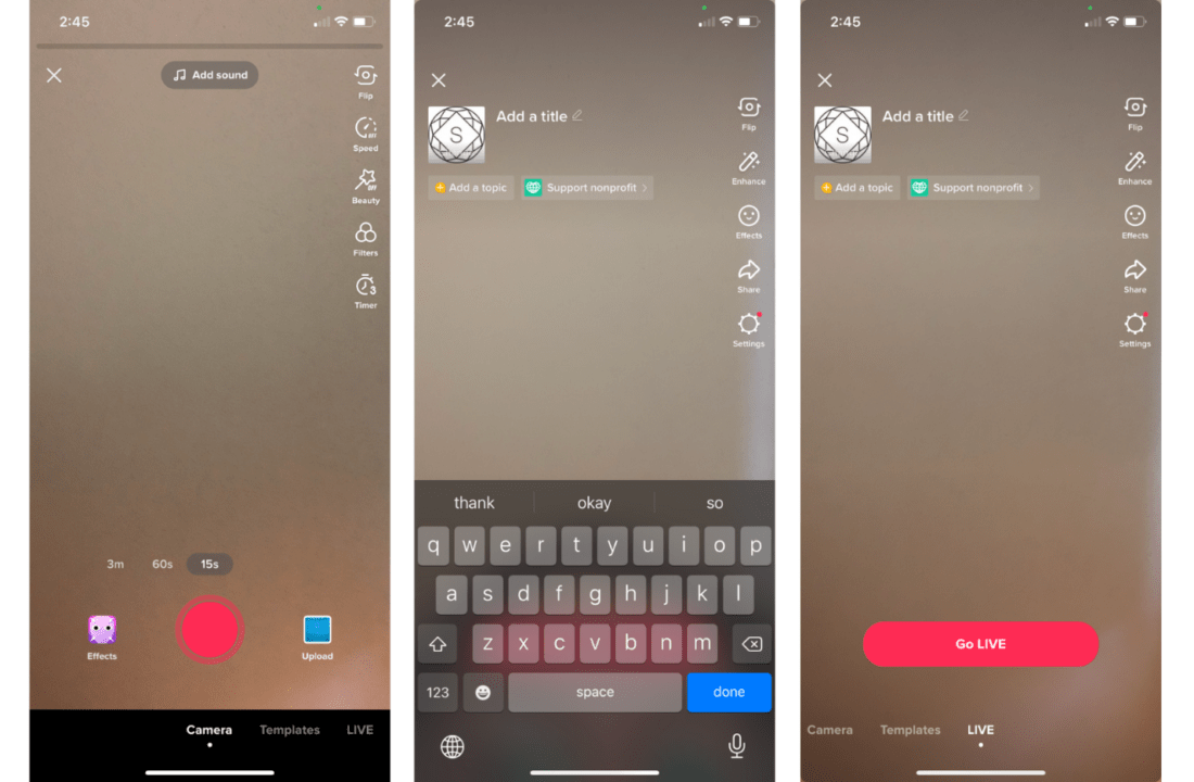 tiktok live videos
