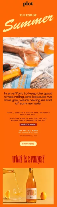 the end of summer email