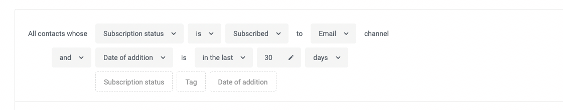 rule to add the date the shopper was added to your email