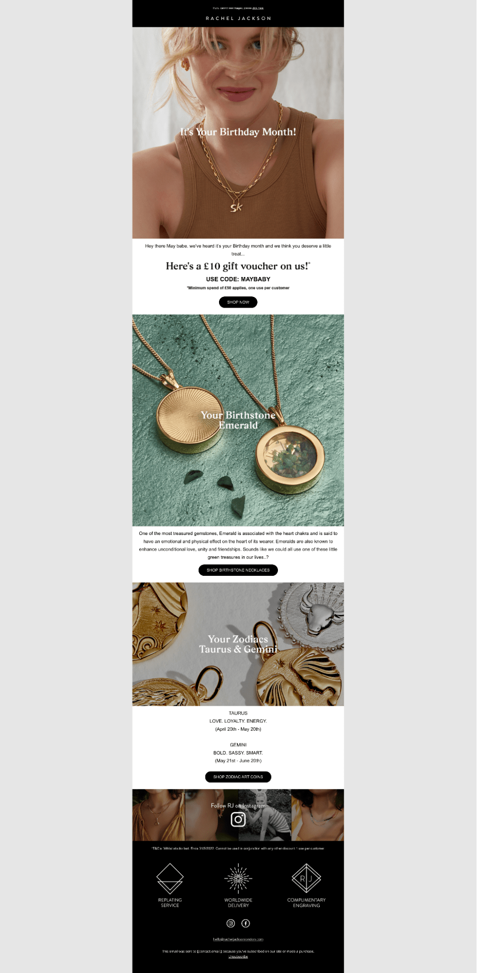 Rachel Jackson's email example