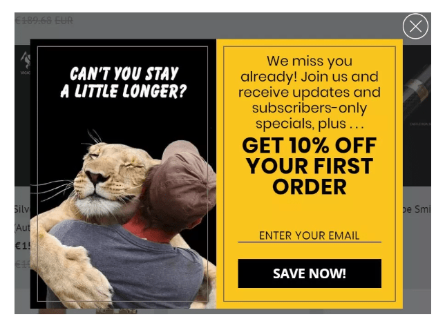 exit-intent popups