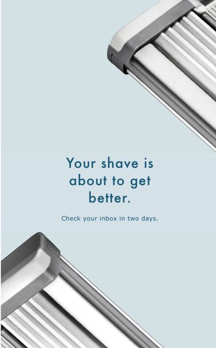Harry’s new product email teaser