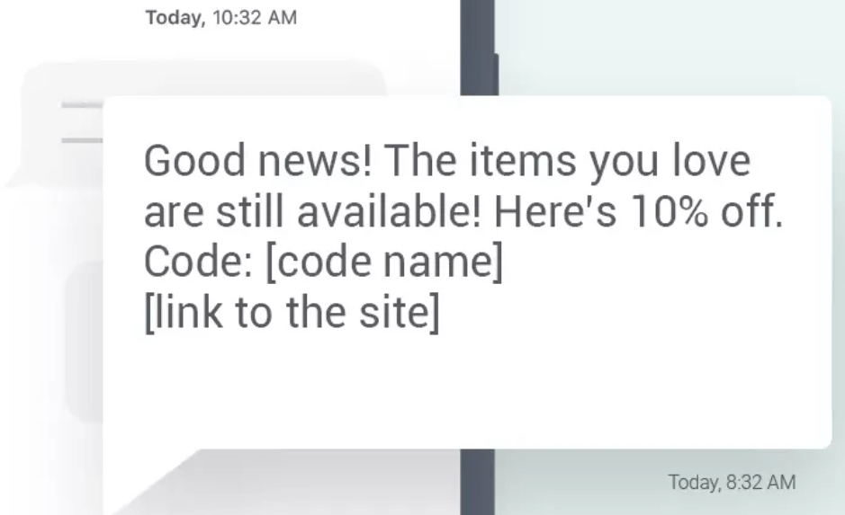retargeting text message