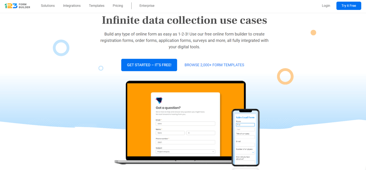 123 Form Builder & Payments app