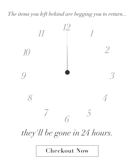 countdown in email for cart abandonment example