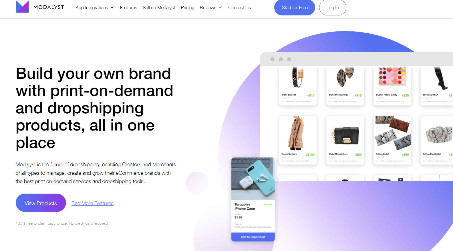 Modalyst - Dropshipping app for Wix