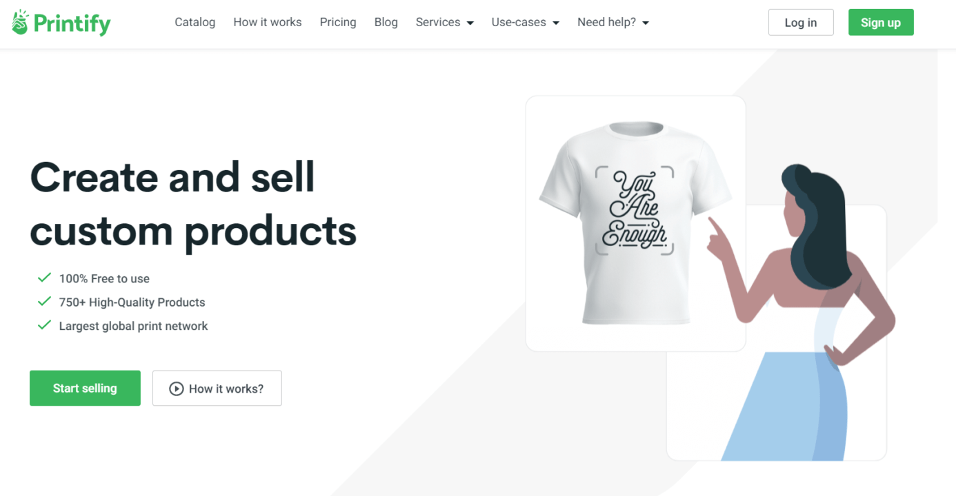 Printify app for Wix