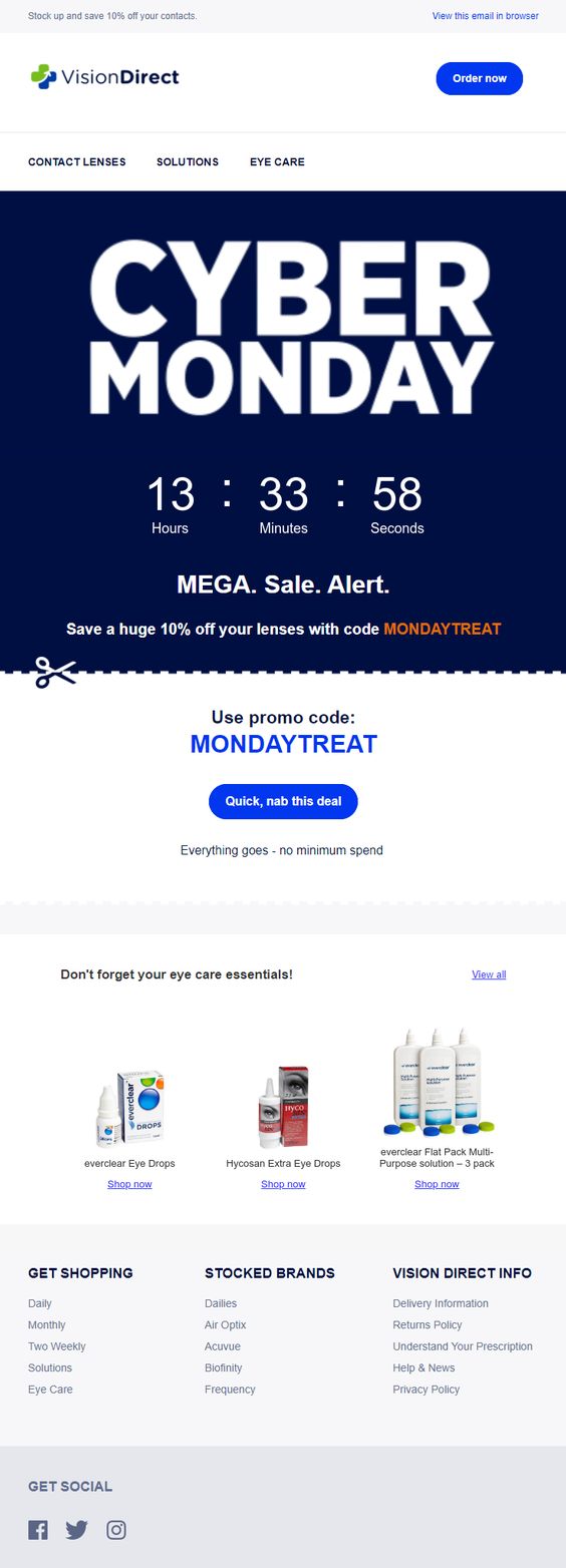Countdown in email the definitive guide & examples for inspiration