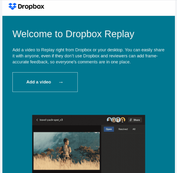 example of interactive emails by highlighting new product features