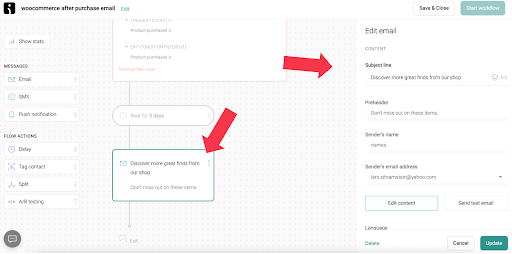 process of designing automation workflow