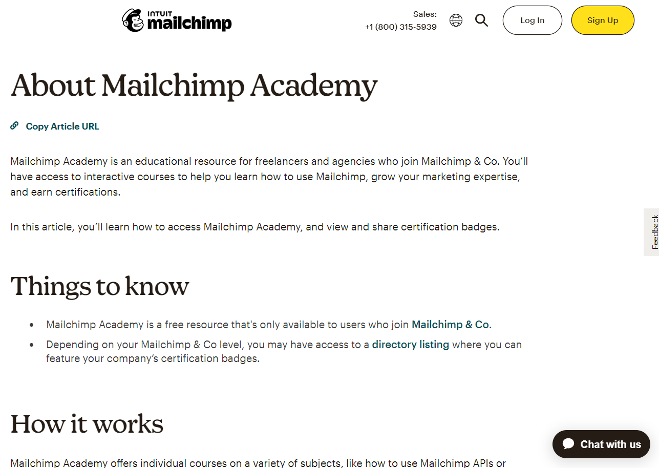 Mailchimp Academy