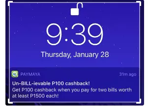 Paymaya notification