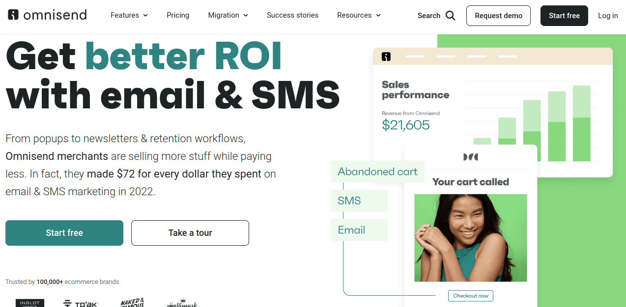 Omnisend homepage