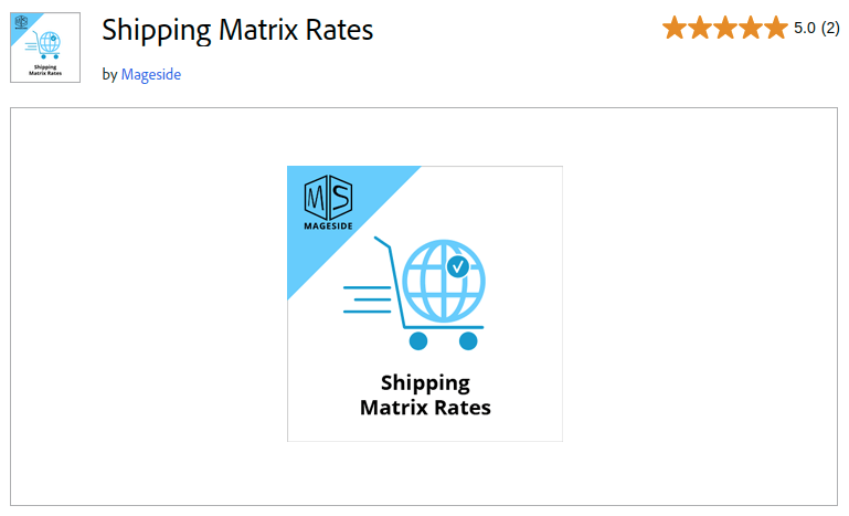 Shiping Matrix rates