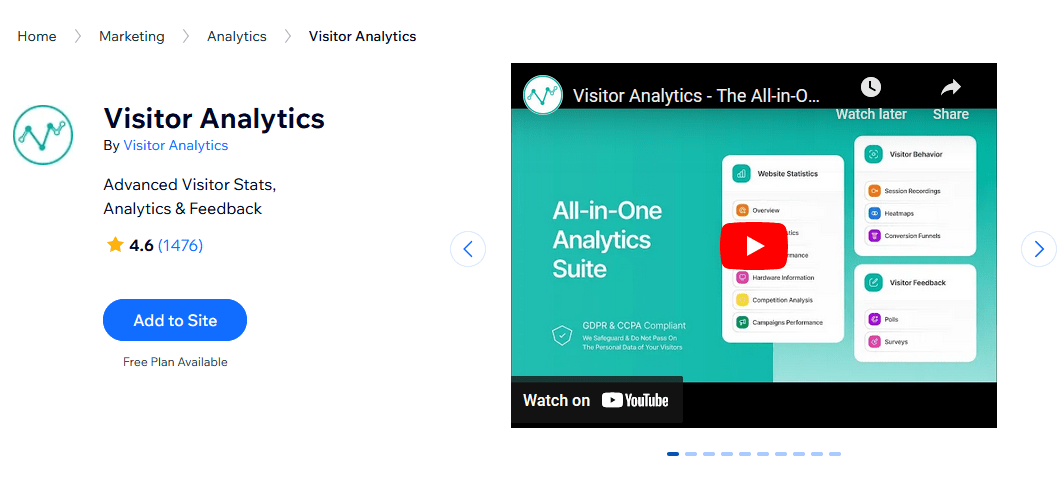 visitor analytics