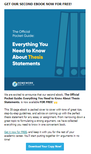 Homework Help Global’s email newsletter