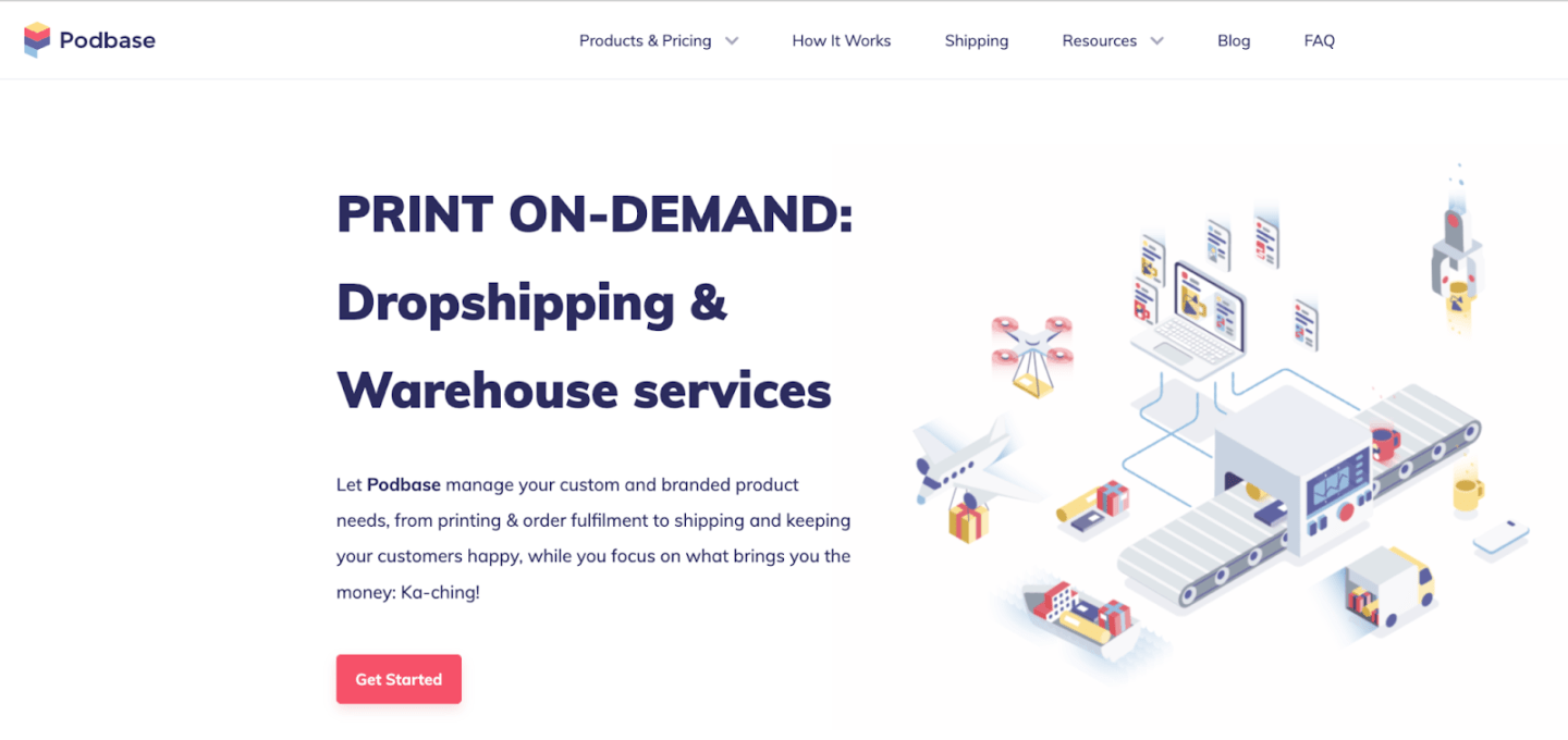 podbase shopify print on demand app