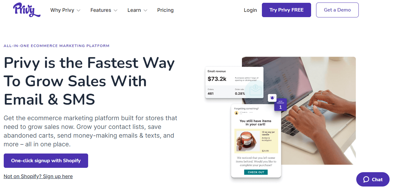 Privy app for Wix