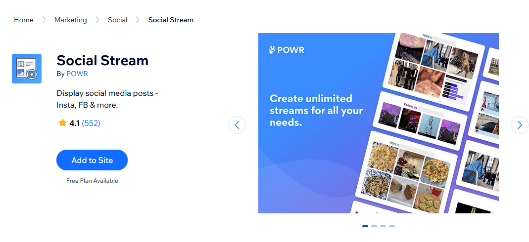 social stream by powr