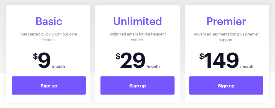 Campaign Monitor pricing