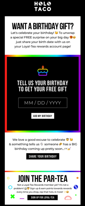 Holo Taco email
