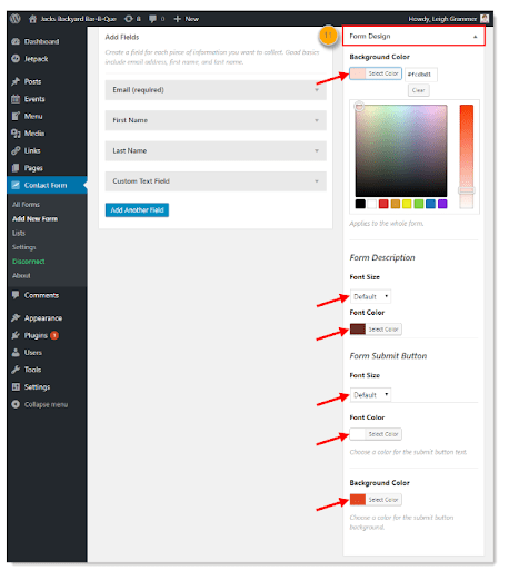 sign-up forms for Constant Contact