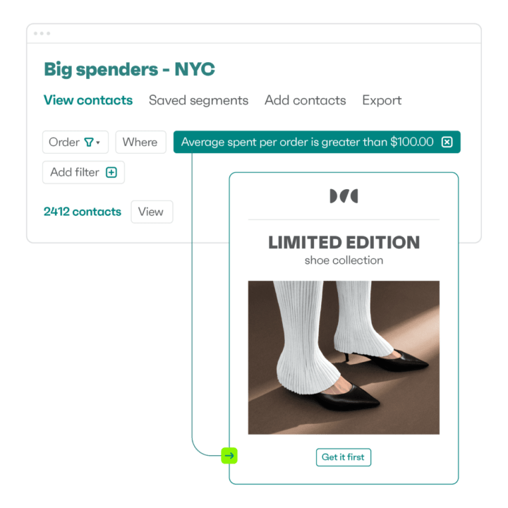 Example of email personalization with Omnisend